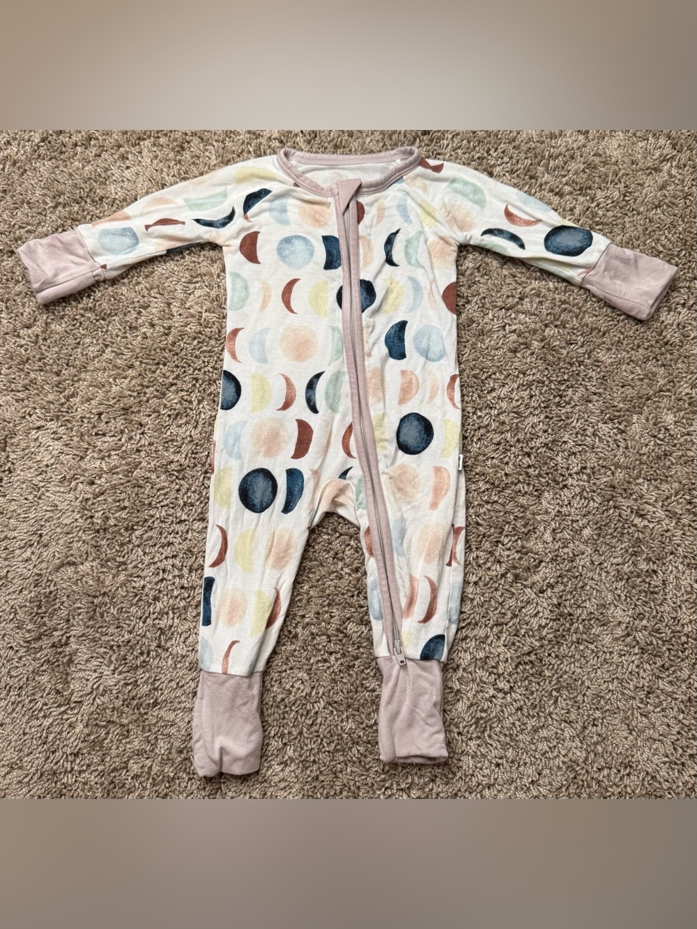 Little Sleepies Newborn Bamboo Moon Phase Convertible Zipper Sleeper